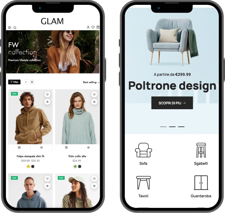 realizzazione siti e-commerce abbigliamento